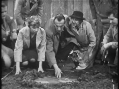 Christine Finn and Cec Linder in Quatermass and the Pit (1958)