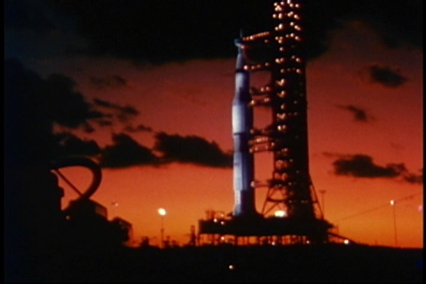 Apollo 4 Saturn V rocket in The Apollo 4 Mission (1968)